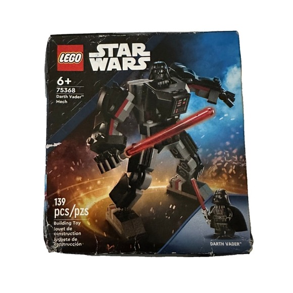 LEGO 75368 STAR WARS Darth Vader Mech 139 Piece Brand New Sealed NIB Retired Set - Picture 3 of 4